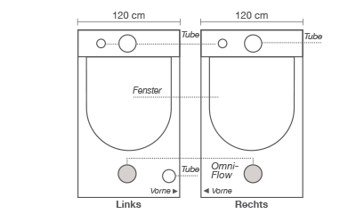 HOMEbox Ambient Q 120, aufgeb. 120 x 120 x 200cm