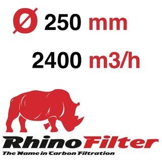 Rhino Pro 2400m3/h , 250mm Flansch , ca. 21,5kg