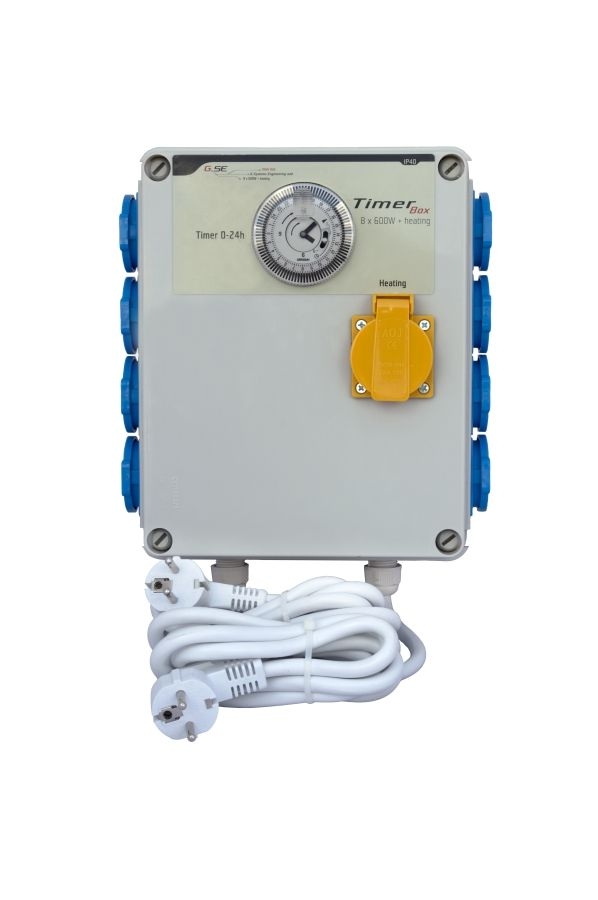 GSE Timer Box II 8 x 600W + Heizung, 2x220V