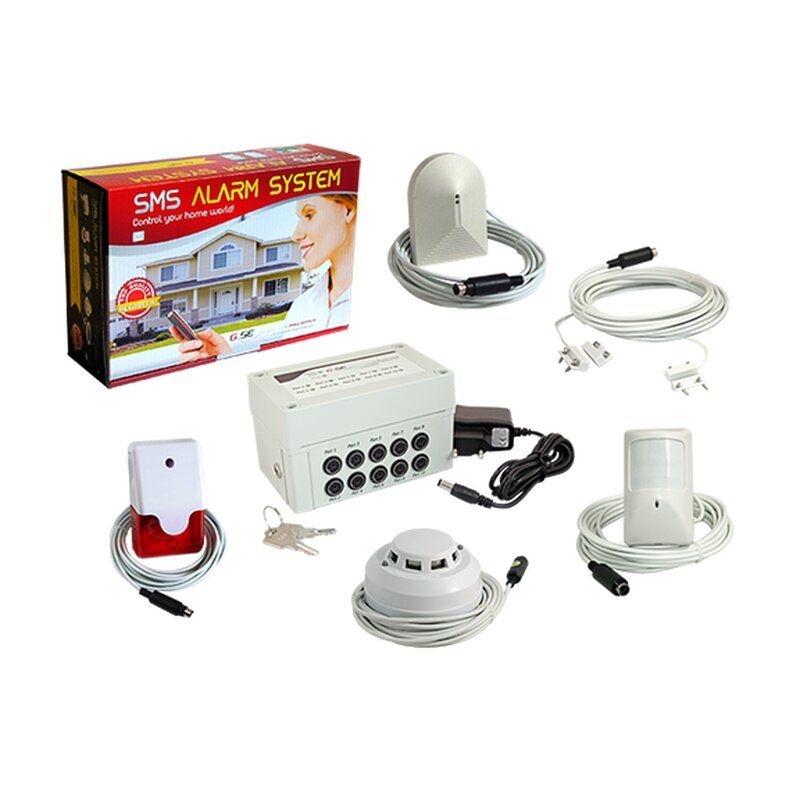 GSE SMS-Alarm controller SET 7 teilig