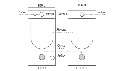 HOMEbox Ambient Q 100+, aufgeb. 100 x 100  x 220cm