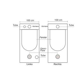 HOMEbox Ambient Q 100, aufgeb. 100 x 100 x 200cm