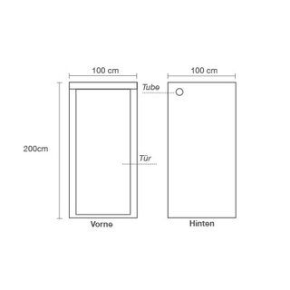 HOMEbox Ambient Q 100, aufgeb. 100 x 100 x 200cm