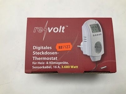 Revolt Digitales Steckdosen-Thermostat