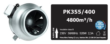 Prima Klima AC Blue Line 350/400mm Ventilator 4800m³/