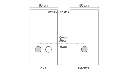 HOMEbox Ambient Q 60+, aufgeb. 60 x 60 x 160cm