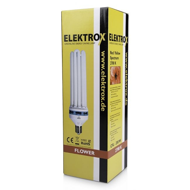 Energiesparlampe Elektrox 200 W 2700 K Blüte