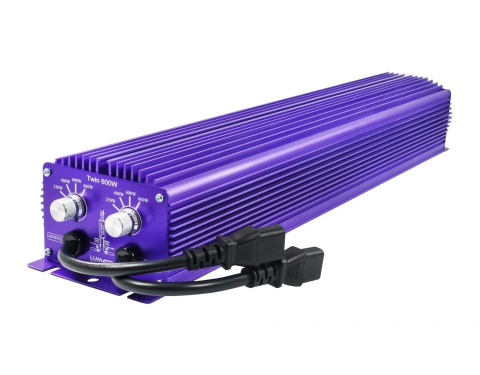 Lumatek Vorschaltgerät  600W, 240 V TWIN für 2 Lampen, dimmbar