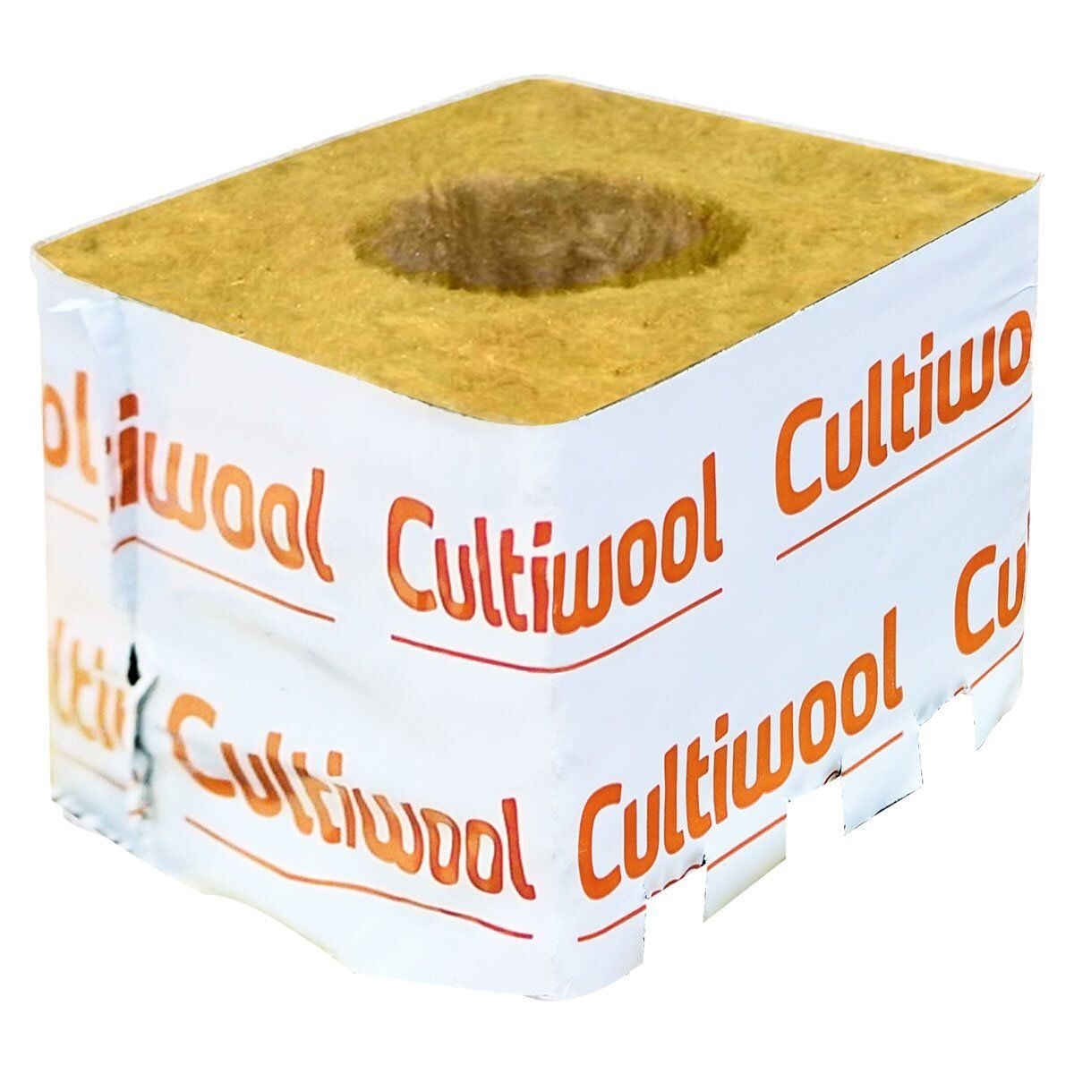 Cultiwool Kulturblock 7,5 x7,5 x6,5cm gr. Loch (480 Stck./Karton)