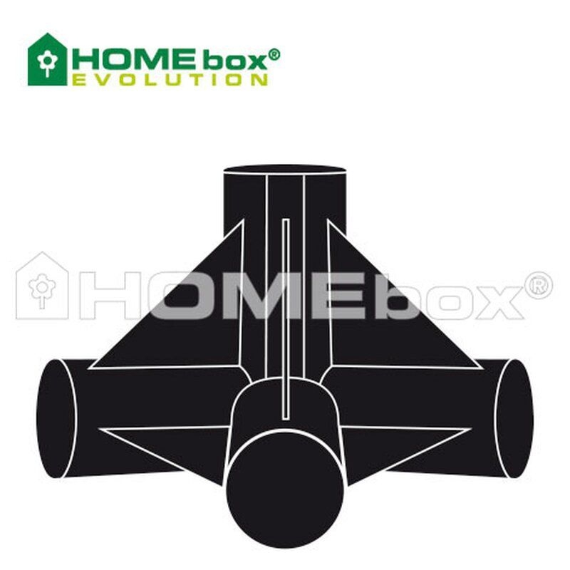 HOMEbox 4-Wege Eckverbinder Ø 16mm (4 Stck.)